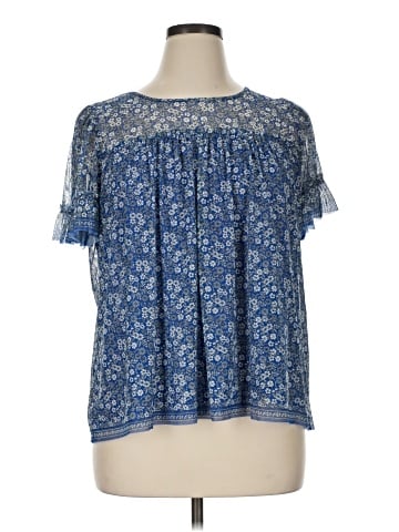 Max Studio Short Sleeve Blouse (view 1)