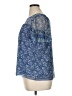 Max Studio Floral Blue Short Sleeve Blouse Size 1X - photo 5