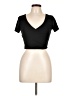 Unbranded Black Short Sleeve Top Size L - photo 1