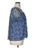 Max Studio Floral Blue Short Sleeve Blouse Size 1X - photo 4