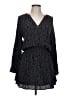 Rails Animal Print Black Casual Dress Size L - photo 1