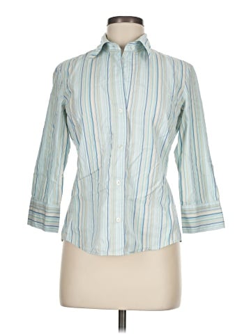 Banana Republic Factory Store 3/4 Sleeve Button-Down Shirt (view 1)