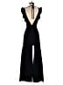Almost Famous Solid Black Jumpsuit Size S - photo 2