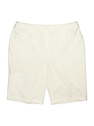 Weekends by Chico's Khaki Shorts (view 1)