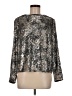 Sézane Metallic Silver Long Sleeve Blouse Size EU (FR) 38 / US 6 - photo 1