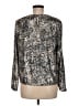 Sézane Metallic Silver Long Sleeve Blouse Size EU (FR) 38 / US 6 - photo 2