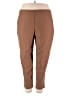 Alfred Dunner Solid Brown Casual Pants Size 18 - photo 1