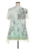 Brittany Black Green Short Sleeve Blouse Size 3X - photo 2