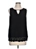 Naked Zebra 100% Polyester Black Sleeveless Blouse Size L - photo 1