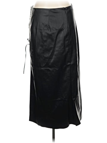 Topshop Faux Leather Skirt (view 2)