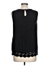 Naked Zebra 100% Polyester Black Sleeveless Blouse Size L - photo 2