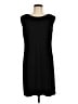 Chico's Solid Black Casual Dress Size Med (1) - photo 1
