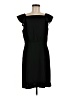 Ann Taylor LOFT 100% Polyester Solid Black Cocktail Dress Size 8 - photo 1