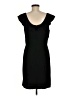 Ann Taylor LOFT 100% Polyester Solid Black Cocktail Dress Size 8 - photo 2