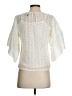 Stella & Dot 100% Polyester Ivory 3/4 Sleeve Blouse Size XS - photo 2