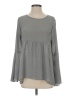 Ann Taylor LOFT 100% Polyester Gray Long Sleeve Blouse Size XS - photo 1