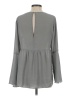 Ann Taylor LOFT 100% Polyester Gray Long Sleeve Blouse Size XS - photo 2