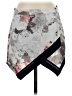 StyleStalker Graphic Gray Casual Skirt Size 2 - photo 1