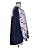 Chico's 100% Linen Color Block Jacquard Paisley Blue 3/4 Sleeve Blouse Size Med (1) - photo 4