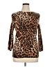Talbots 100% Cashmere Animal Print Brown Cashmere Pullover Sweater Size XL - photo 1