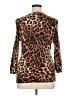 Talbots 100% Cashmere Animal Print Brown Cashmere Pullover Sweater Size XL - photo 2