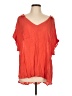 Umgee Orange Short Sleeve Blouse Size L - photo 1