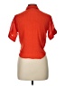Indulge 100% Polyester Orange Short Sleeve Blouse Size S - photo 2