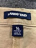 Lands' End Solid Tan Khaki Shorts Size 16 - photo 3
