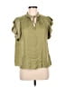 Catherine Malandrino 100% Polyester Green Short Sleeve Blouse Size M - photo 1
