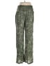 Three Dots 100% Rayon Paisley Green Active Pants Size L - photo 2