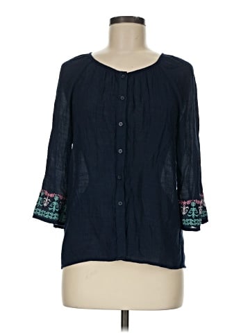 Christopher & Banks 3/4 Sleeve Blouse (view 1)