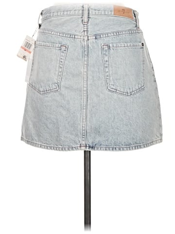 7 For All Mankind Denim Skirt (view 2)