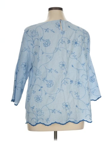 Chico's 3/4 Sleeve T-Shirt (view 2)