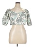 LOFT Beach 100% Cotton Teal 3/4 Sleeve Blouse Size XL - photo 1