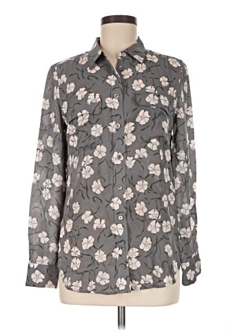 Equipment Long Sleeve Blouse (view 1)