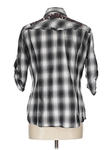 Harley Davidson 3/4 Sleeve Button-Down Shirt (view 2)