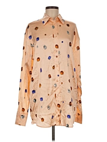 Sportmax Long Sleeve Silk Top (view 1)