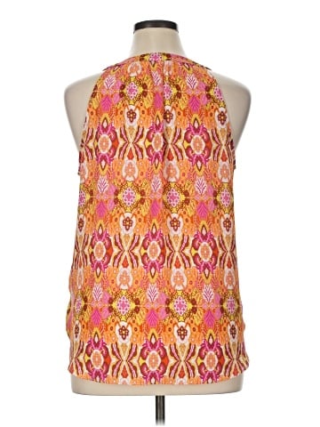 Rose + Olive Sleeveless Blouse (view 2)