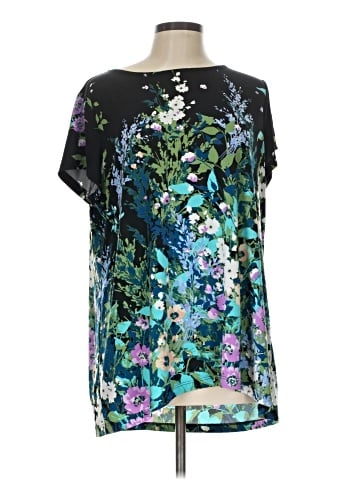 Susan Graver Short Sleeve Blouse (view 1)