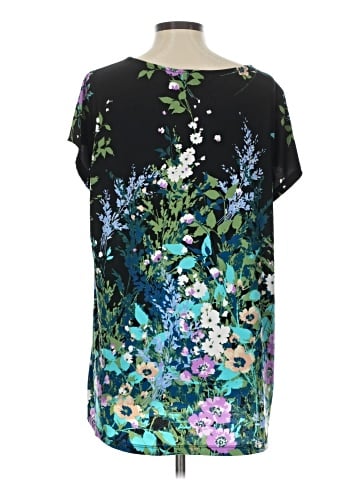 Susan Graver Short Sleeve Blouse (view 2)