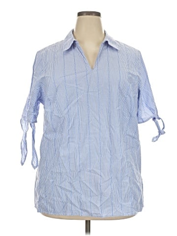 Talbots 3/4 Sleeve Button-Down Shirt (view 1)