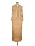 Narianna 100% Polyester Tan Cocktail Dress Size 2X-3XL - photo 1