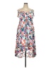 Torrid 100% Rayon Floral Blue Cocktail Dress Size 2X Plus (2) - photo 1