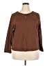 Talbots Outlet 100% Cotton Brown Long Sleeve Blouse Size 2X - photo 1