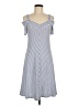 Three Dots Stripes Blue Casual Dress Size M - photo 1
