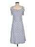 Three Dots Stripes Blue Casual Dress Size M - photo 2