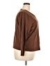 Talbots Outlet 100% Cotton Brown Long Sleeve Blouse Size 2X - photo 4