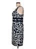 Connected Apparel Print Blue Cocktail Dress Size 10 - photo 5