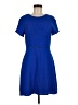 Charles Henry Solid Blue Casual Dress Size M - photo 1