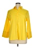 Chico's Yellow 3/4 Sleeve Button-Down Shirt Size XL (3) - photo 1